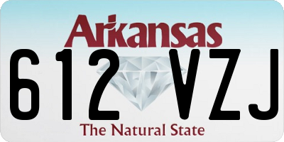 AR license plate 612VZJ