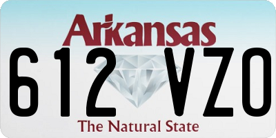 AR license plate 612VZO