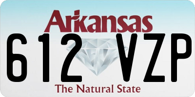 AR license plate 612VZP