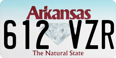AR license plate 612VZR