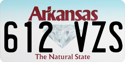 AR license plate 612VZS