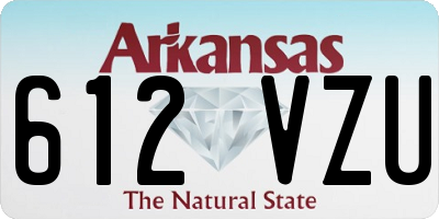 AR license plate 612VZU