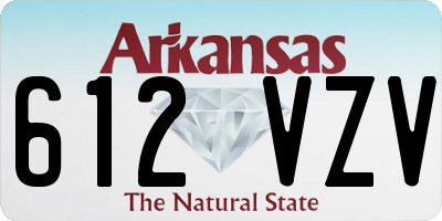 AR license plate 612VZV