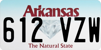 AR license plate 612VZW