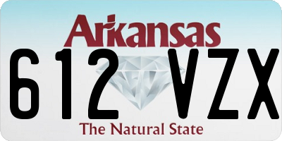 AR license plate 612VZX