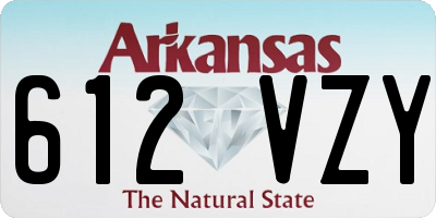 AR license plate 612VZY
