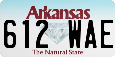 AR license plate 612WAE