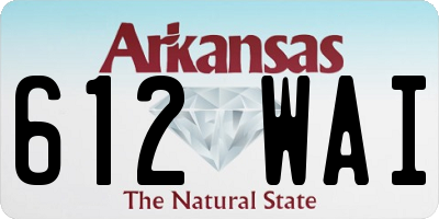 AR license plate 612WAI