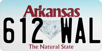 AR license plate 612WAL