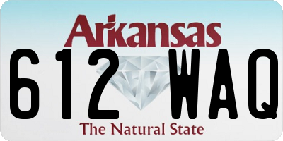AR license plate 612WAQ