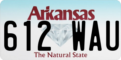 AR license plate 612WAU