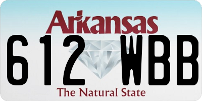 AR license plate 612WBB