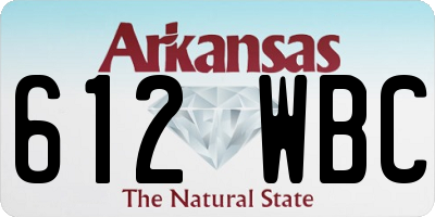 AR license plate 612WBC