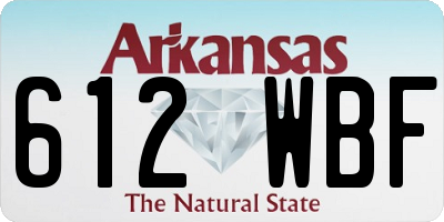 AR license plate 612WBF