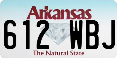AR license plate 612WBJ