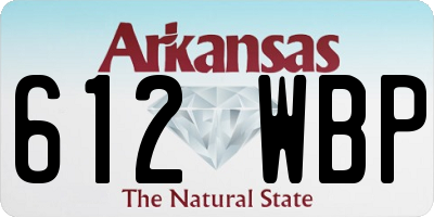 AR license plate 612WBP
