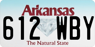 AR license plate 612WBY