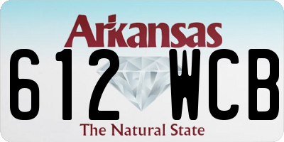 AR license plate 612WCB