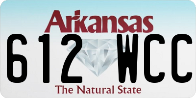 AR license plate 612WCC