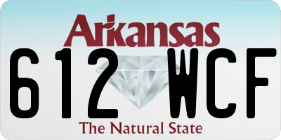 AR license plate 612WCF