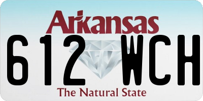 AR license plate 612WCH