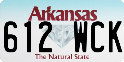 AR license plate 612WCK