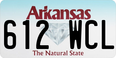 AR license plate 612WCL
