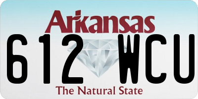 AR license plate 612WCU