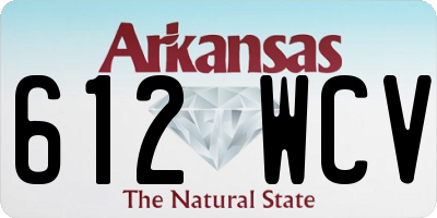 AR license plate 612WCV