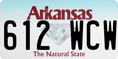 AR license plate 612WCW
