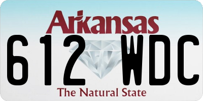 AR license plate 612WDC