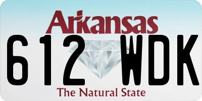 AR license plate 612WDK