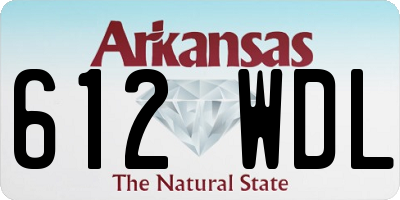 AR license plate 612WDL