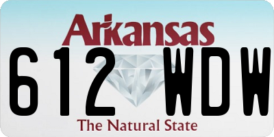 AR license plate 612WDW