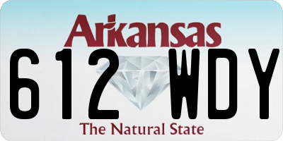 AR license plate 612WDY