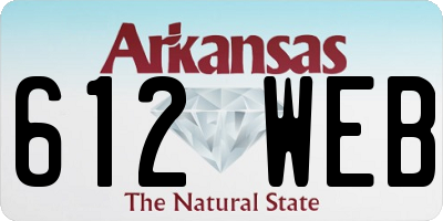 AR license plate 612WEB