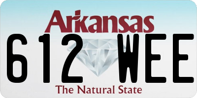 AR license plate 612WEE