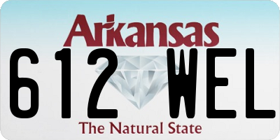 AR license plate 612WEL