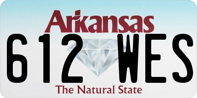 AR license plate 612WES