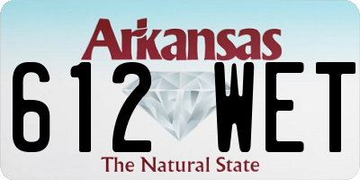 AR license plate 612WET