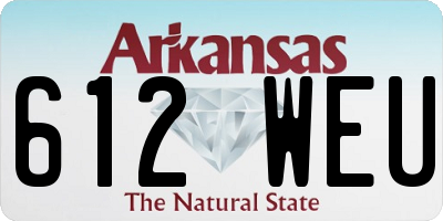 AR license plate 612WEU