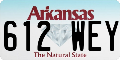 AR license plate 612WEY