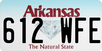 AR license plate 612WFE
