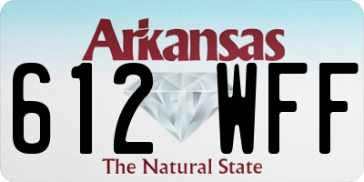 AR license plate 612WFF