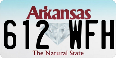 AR license plate 612WFH