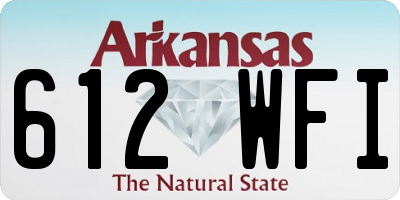 AR license plate 612WFI