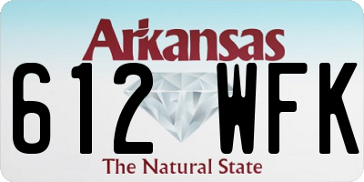 AR license plate 612WFK