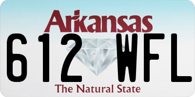 AR license plate 612WFL