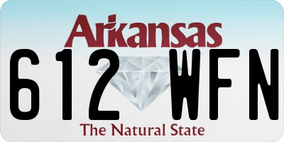 AR license plate 612WFN