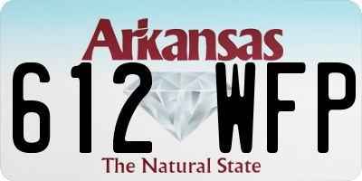 AR license plate 612WFP